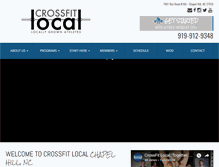 Tablet Screenshot of crossfitlocal.com